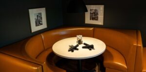 Oak Ridge Grill by Tommy Cascone interior dining room circle booth