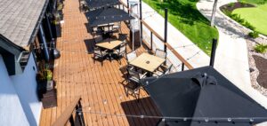 Oak Ridge Social Club Patio birds eye view